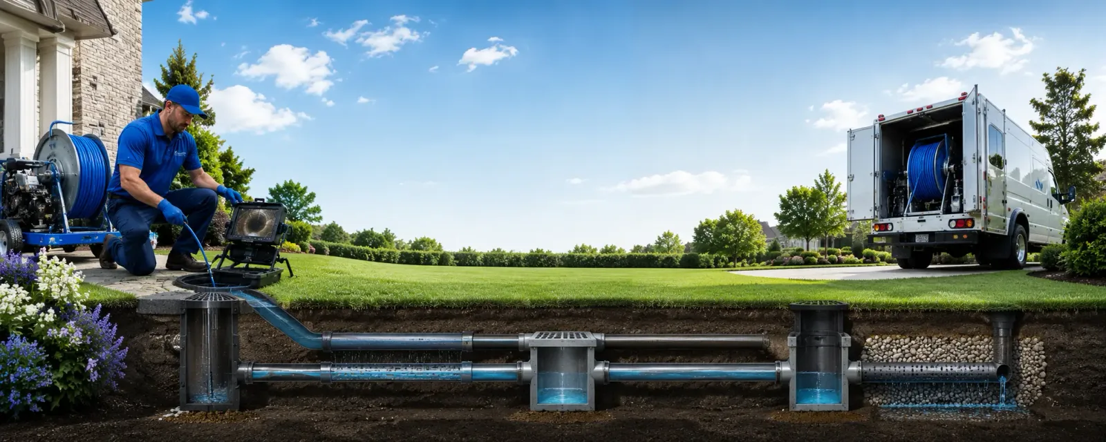 Outdoor drain cleaning information for Montgomery, PA